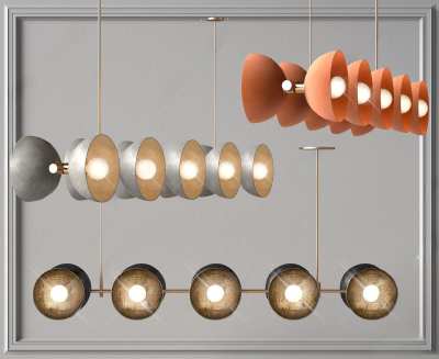 现代吊灯3D模型下载